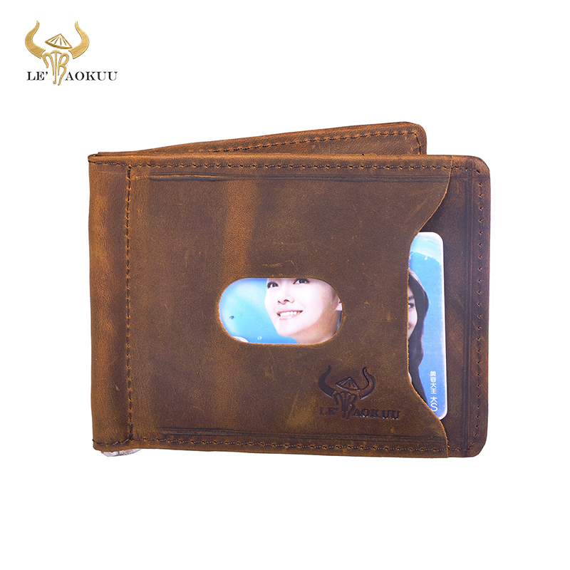 Money Clip Magnetic - Cartera magnética de cuero de calidad