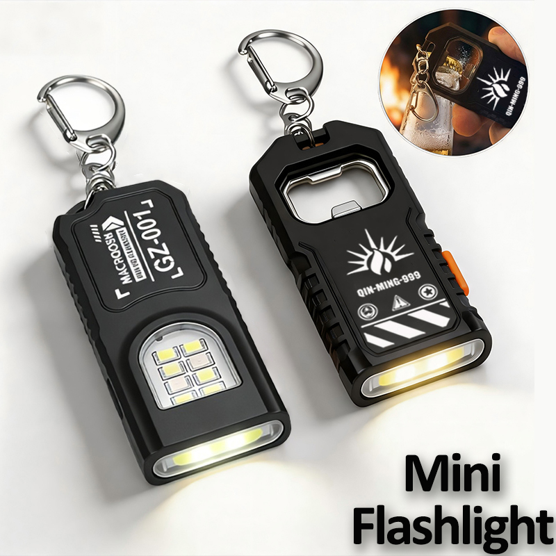 Keychain Flashlight - Linterna Multifuncional para Llavero, Mini Linterna