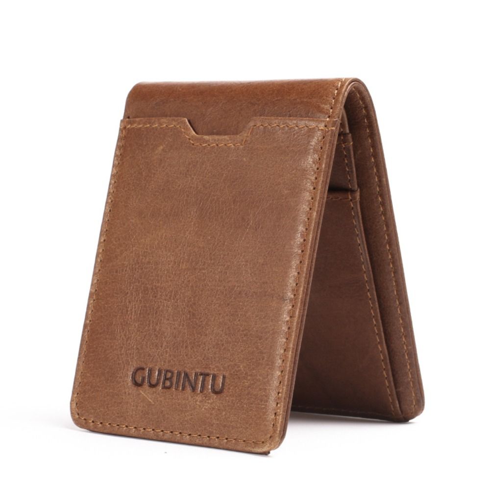 Money Clip Magnetic - Carteras de cuero genuino para hombre,