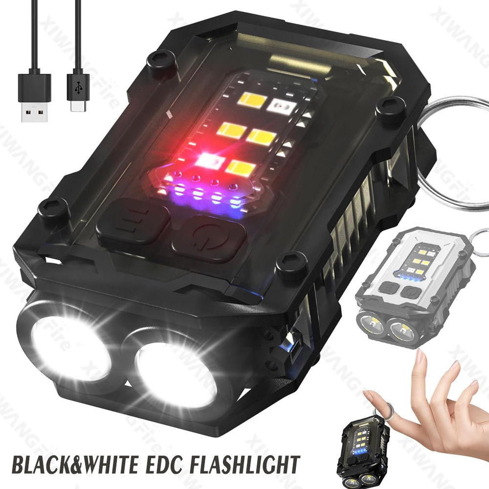 Keychain Flashlight - Mini linterna con llavero COB, linterna