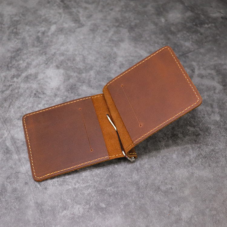 Billetera de cuero genuino hec - Money Clip Magnetic reseña y precio