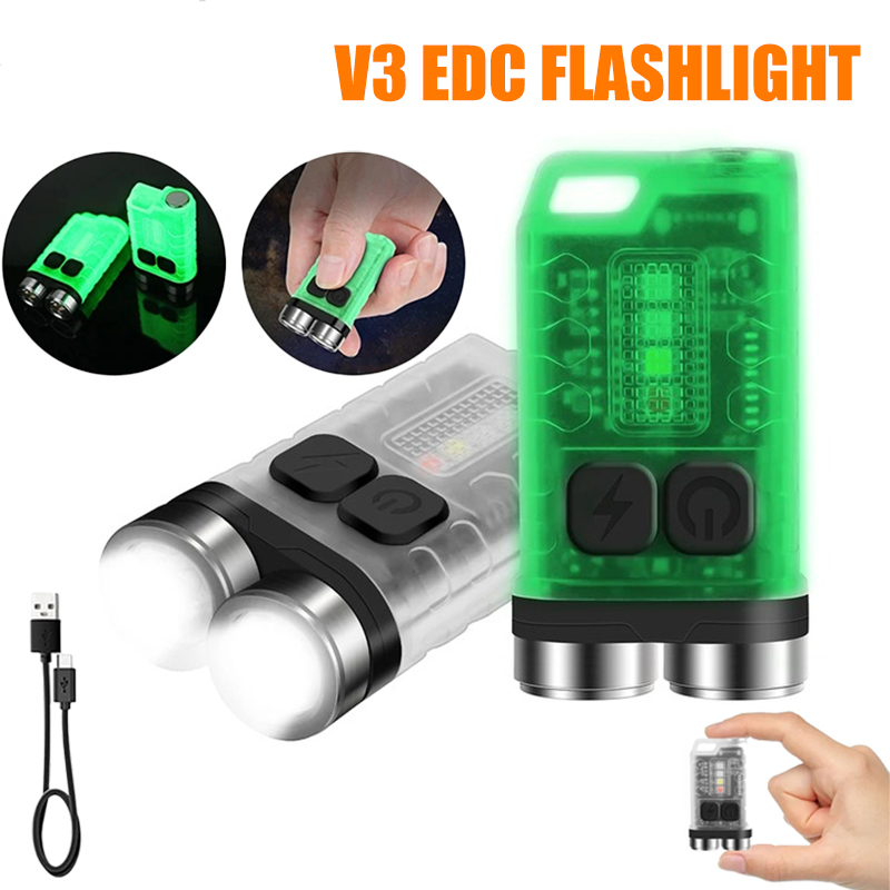Linterna LED V3 EDC, Mini Lint - Keychain Flashlight reseña y precio