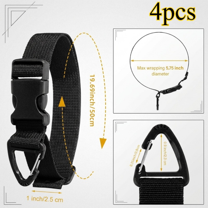 4 Correas Ajustables para Mang - Gear Tie Reusable reseña y precio