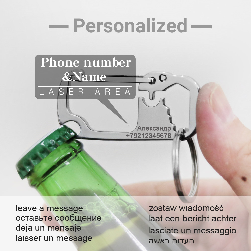Llaveros personalizados con no - Bottle Opener Keyring reseña y precio